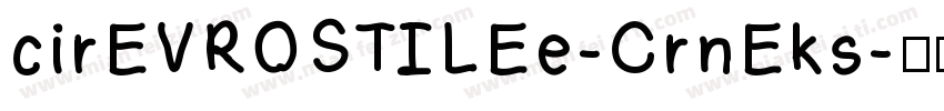 cirEVROSTILEe-CrnEks字体转换