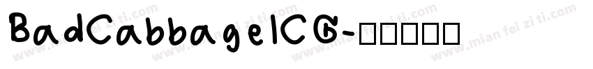BadCabbageICG字体转换