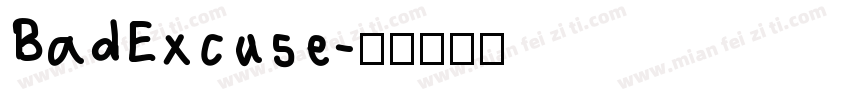 BadExcuse字体转换