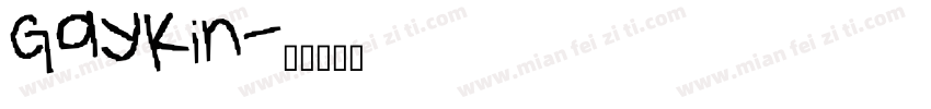 Gaykin字体转换