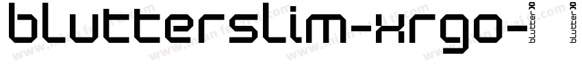 BlutterSlim-xRgO字体转换
