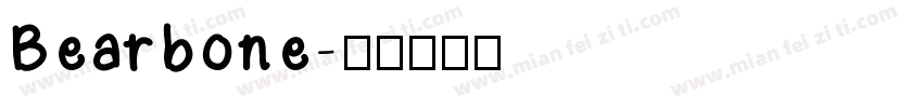 Bearbone字体转换