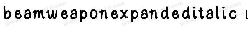 beamweaponexpandeditalic字体转换