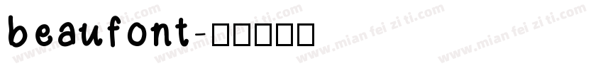 beaufont字体转换