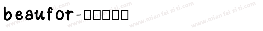 beaufor字体转换