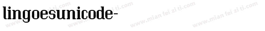 lingoesunicode字体转换