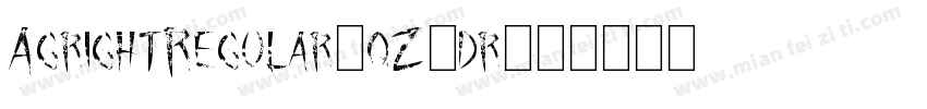 AgrightRegular-qZ5dr字体转换