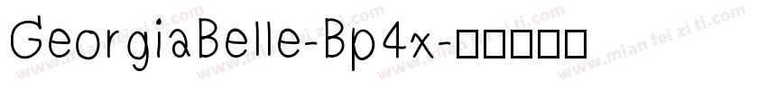 GeorgiaBelle-Bp4x字体转换