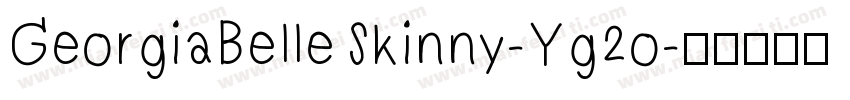 GeorgiaBelleSkinny-Yg2o字体转换