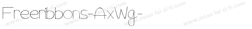 Freeribbons-AxWg字体转换