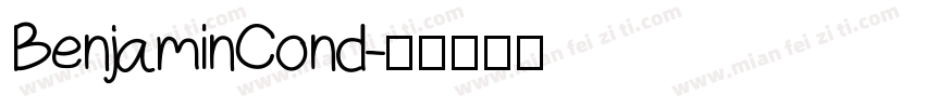 BenjaminCond字体转换