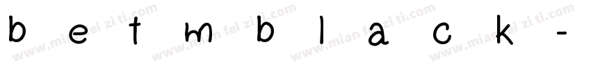betmblack字体转换