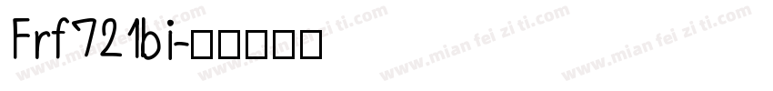 Frf721bi字体转换