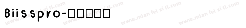 Biisspro字体转换