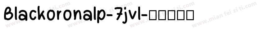 Blackoronalp-7jvl字体转换