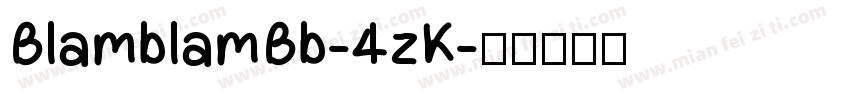 BlamblamBb-4zK字体转换