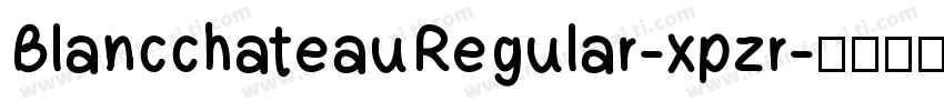 BlancchateauRegular-xpzr字体转换