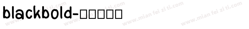 blackbold字体转换