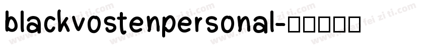 blackvostenpersonal字体转换