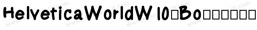 HelveticaWorldW10-Bo字体转换