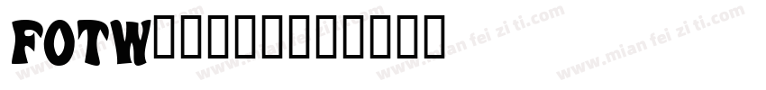 FOTWeevil字体转换