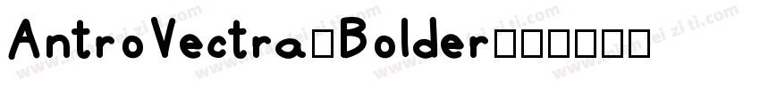 AntroVectra-Bolder字体转换