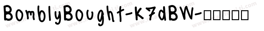 BomblyBought-K7dBW字体转换