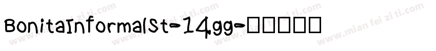 BonitaInformalSt-14gg字体转换