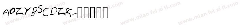 AaZYBSCDZK字体转换