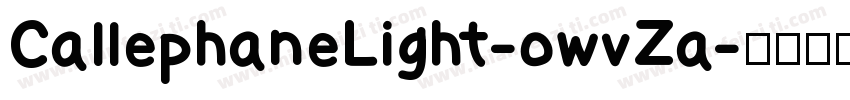 CallephaneLight-owvZa字体转换