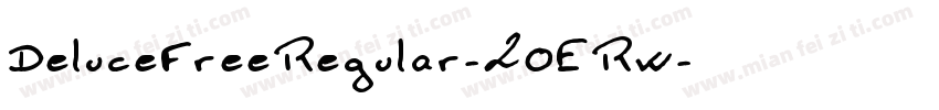 DeluceFreeRegular-2OERw字体转换