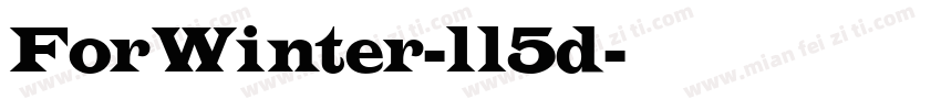 ForWinter-ll5d字体转换