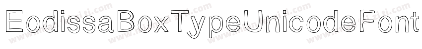 EodissaBoxTypeUnicodeFont-0aBR字体转换