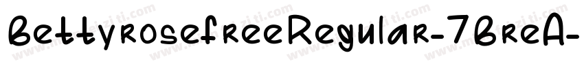 BettyrosefreeRegular-7BreA字体转换