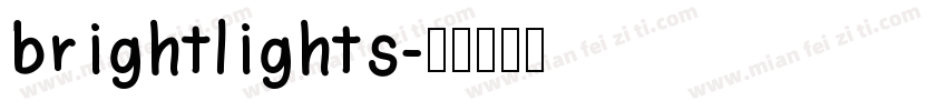 brightlights字体转换