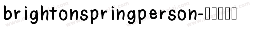 brightonspringperson字体转换