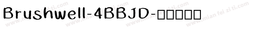 Brushwell-4BBJD字体转换