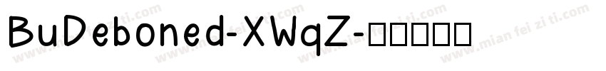 BuDeboned-XWqZ字体转换