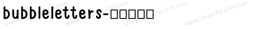 bubbleletters字体转换