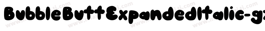 BubbleButtExpandedItalic-gzzY字体转换