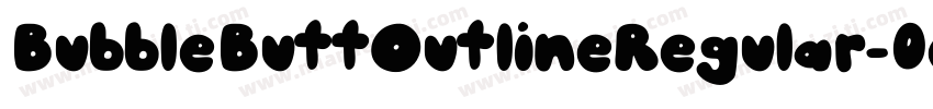 BubbleButtOutlineRegular-0ee4字体转换