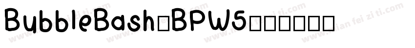 BubbleBash-BPW5字体转换