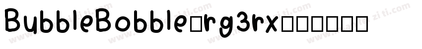 BubbleBobble-rg3rx字体转换