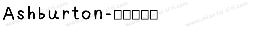 Ashburton字体转换