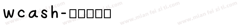 wcash字体转换