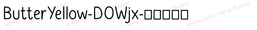 ButterYellow-DOWjx字体转换