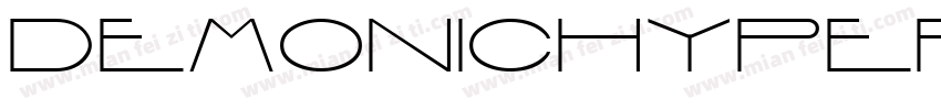 Demonichypernovafont-YqWo字体转换