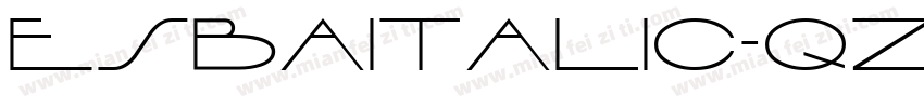 EsbaItalic-qzYq字体转换