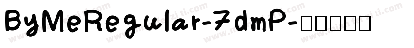 ByMeRegular-7dmP字体转换