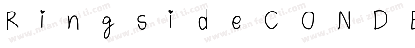 RingsideCONDENSED字体转换